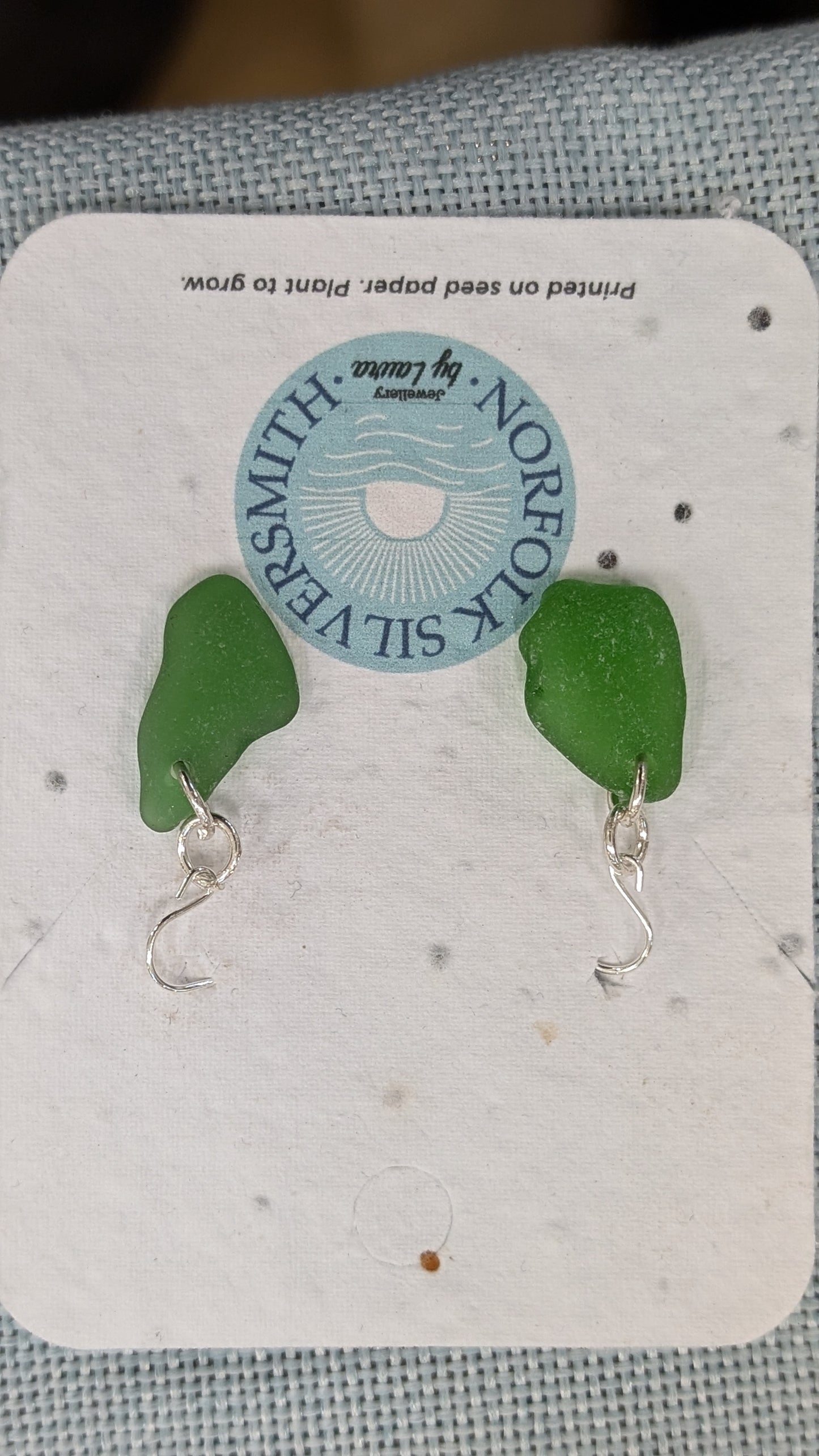 Sea glass French hooks