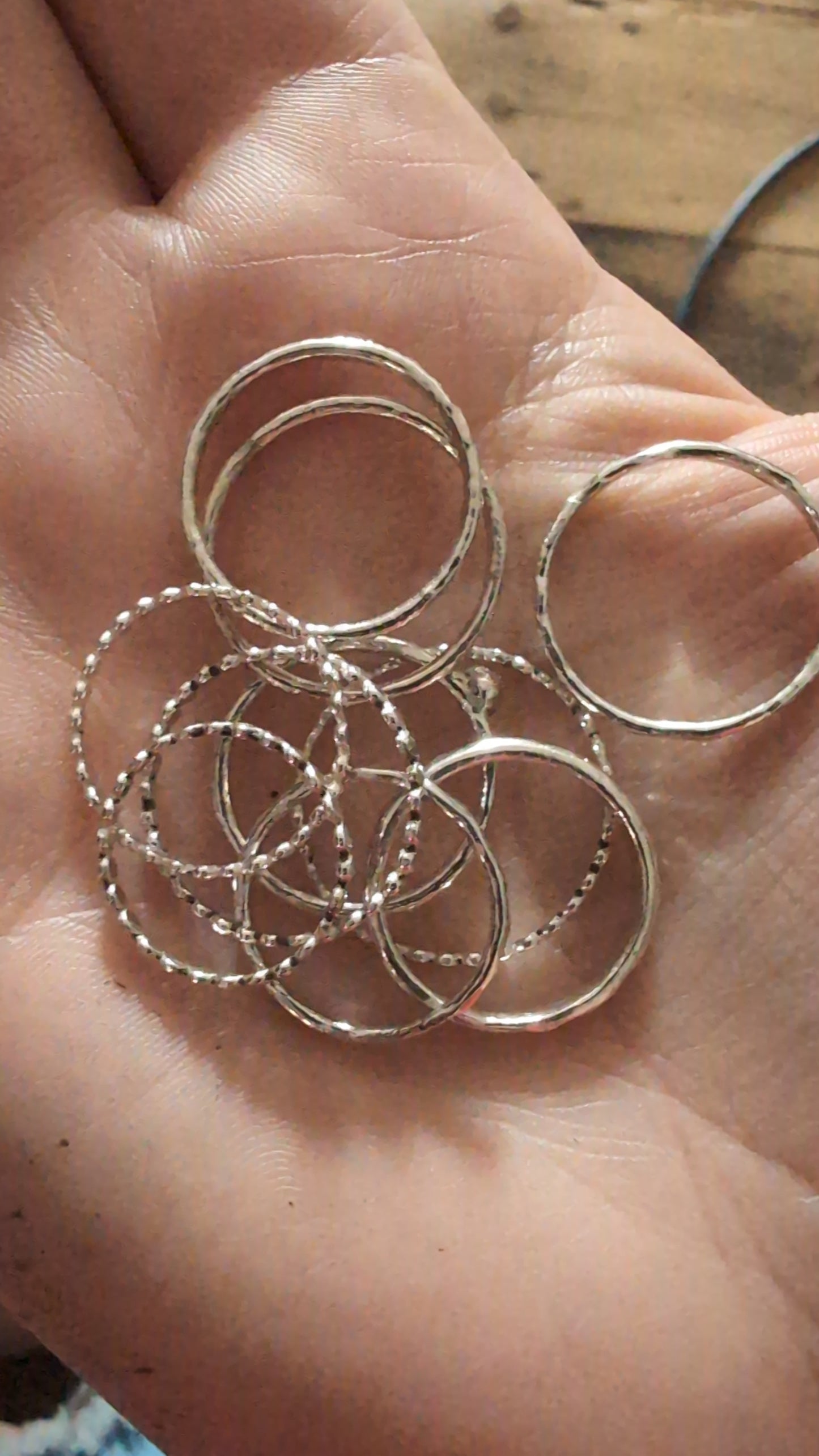 Stacking rings - MADE TO ORDER