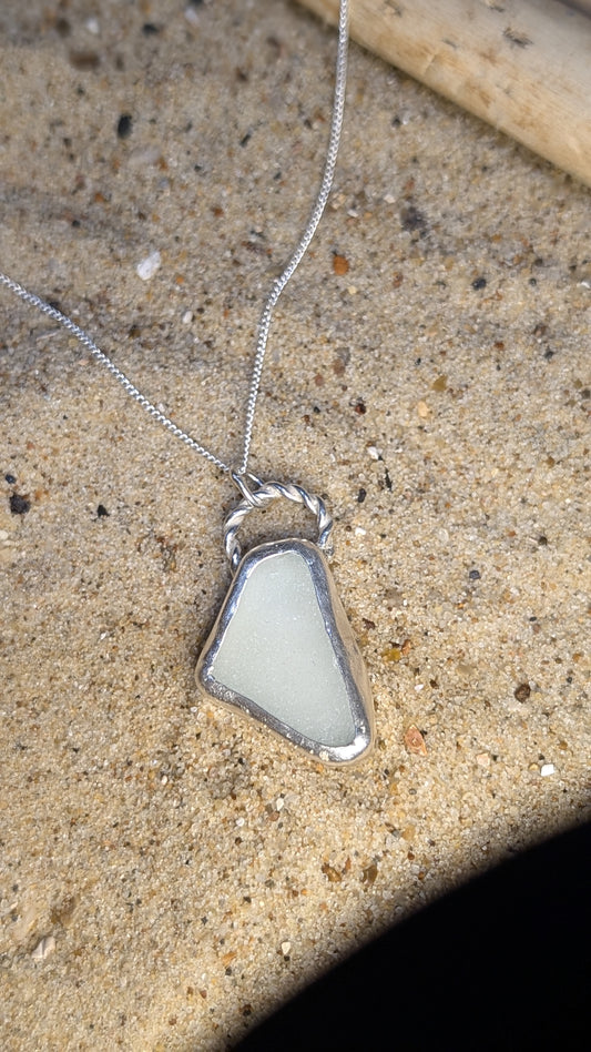 Sea glass twist triangle