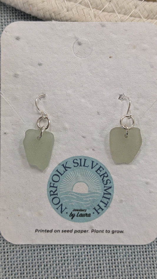 Sea glass French hooks